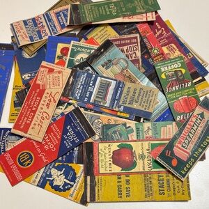 50 old match book covers